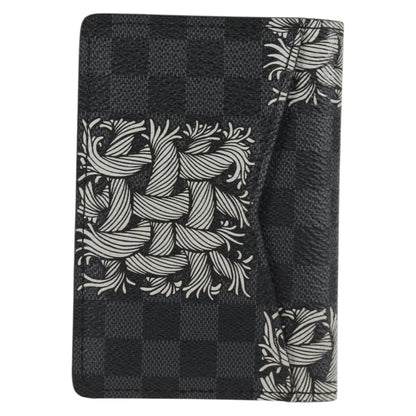 Louis Vuitton Pocket Organizer Limited Edition Nemeth Damier Graphite, BLACK, CANVAS, Clutche & pouche
