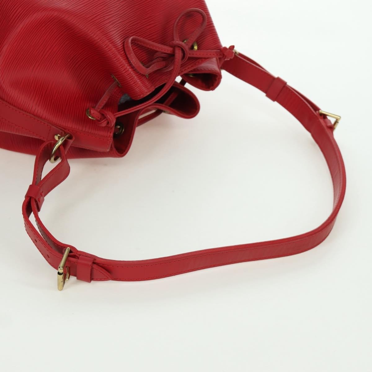 Louis Vuitton Petit Noe Handbag Epi Leather, Red, Leather, Shoulder Bag