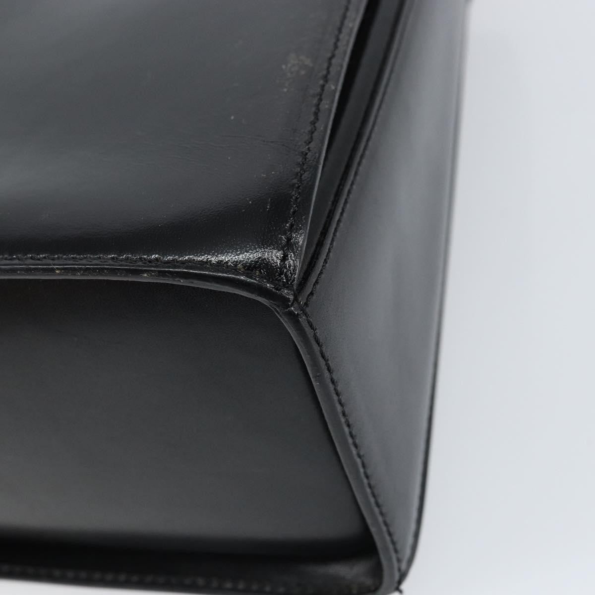 Bally Vintage Handbag Leather, BLACK, LEATHER, Handbag