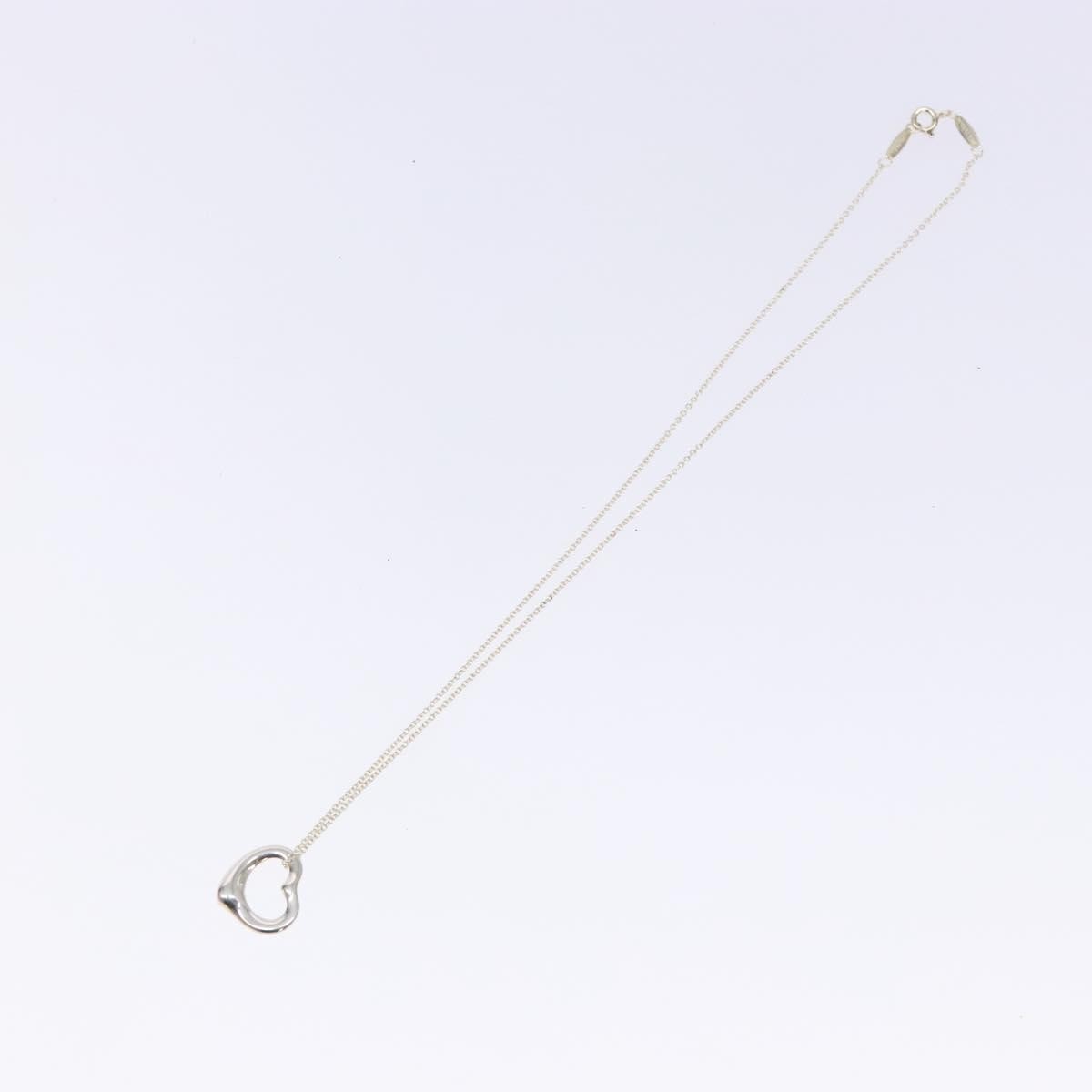 Tiffany & Co. Elsa Peretti Open Heart Pendant Necklace Sterling Silver, SILVER, SILVER, Necklace