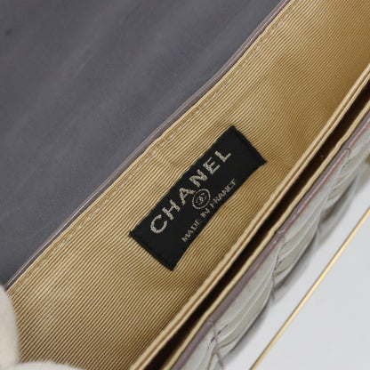 Chanel Chocolate Bar Chain Flap Bag Quilted Patent, PURPLE, PATENT_LEATHER, Handbag