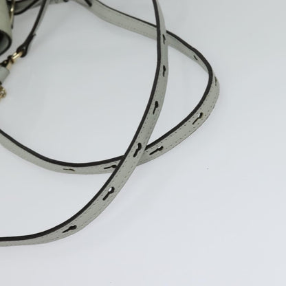 Chloe Faye Backpack Leather and Suede, BLUE, LEATHER, Backpack