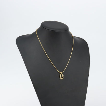 Givenchy Logo G Necklace Metal, GOLD, METAL, Necklace
