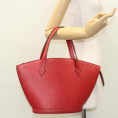 Louis Vuitton Saint Jacques Handbag Epi Leather, RED, LEATHER, Shoulder bag