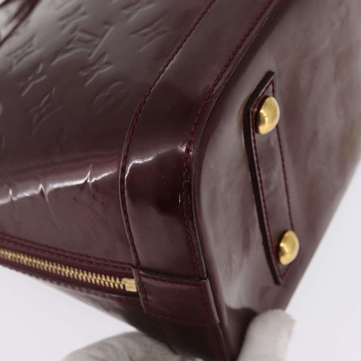 Louis Vuitton Alma Handbag Patent Leather, Red, Patent Leather, Handbag