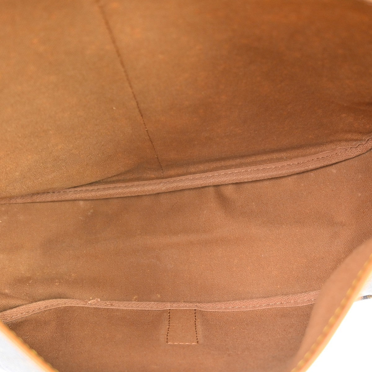 Louis Vuitton Saumur Handbag Monogram Canvas, Brown, Canvas, Shoulder Bag