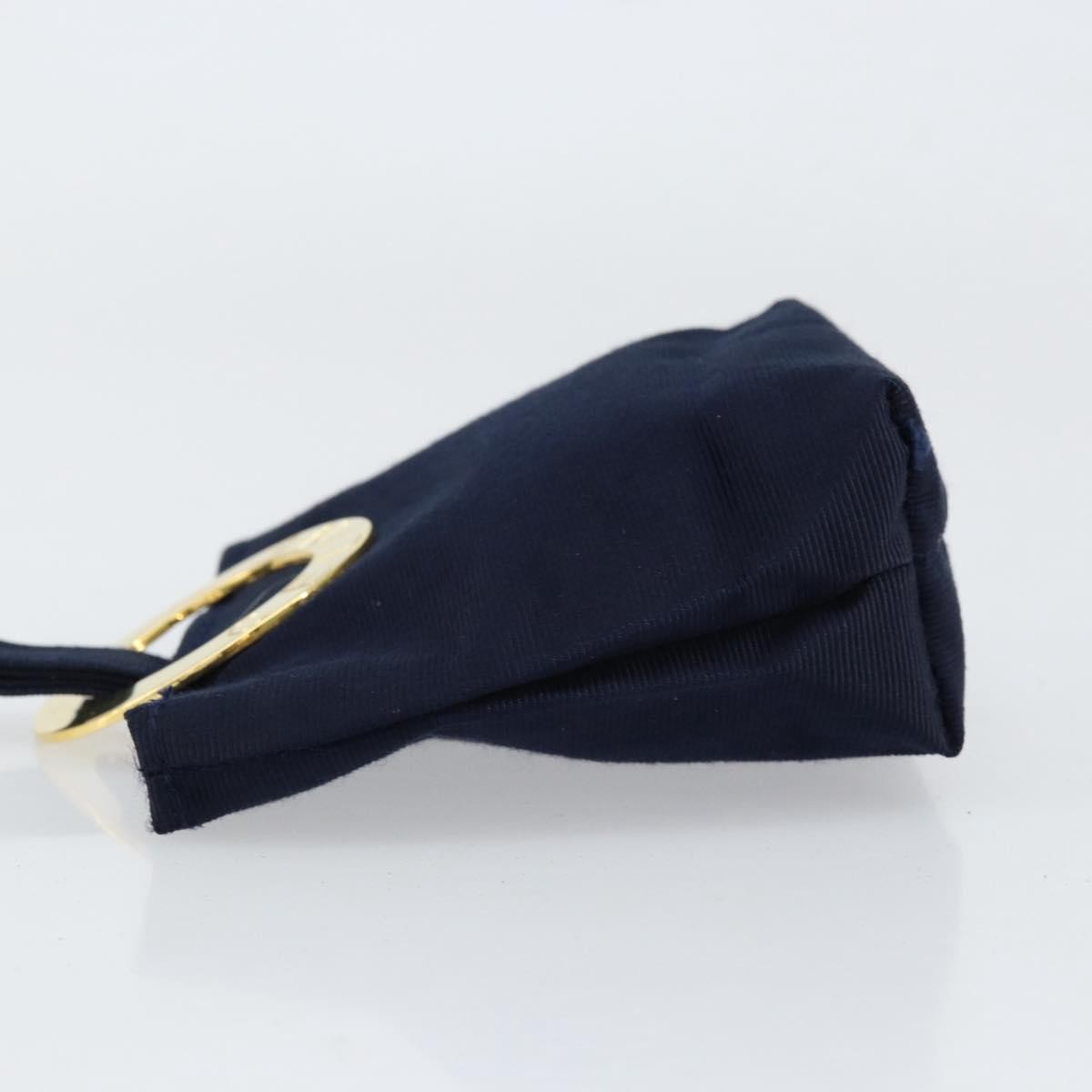 Celine Circle Logo Pouch Nylon, NAVY, NYLON, Clutche & pouche