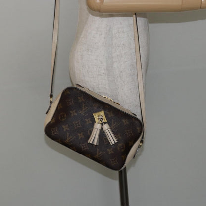 Louis Vuitton Saintonge Handbag Monogram Canvas with Leather, BROWN, CANVAS, Handbag