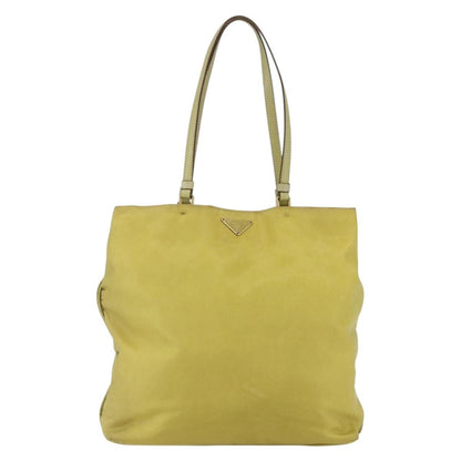Prada Vintage Tote Tessuto, YELLOW, NYLON, Tote bag