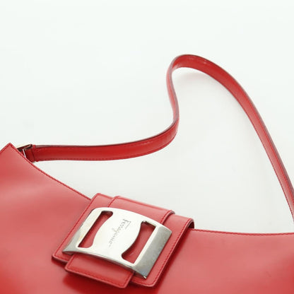 Salvatore Ferragamo Vintage Shoulder Bag Leather, Red, Leather, Shoulder Bag