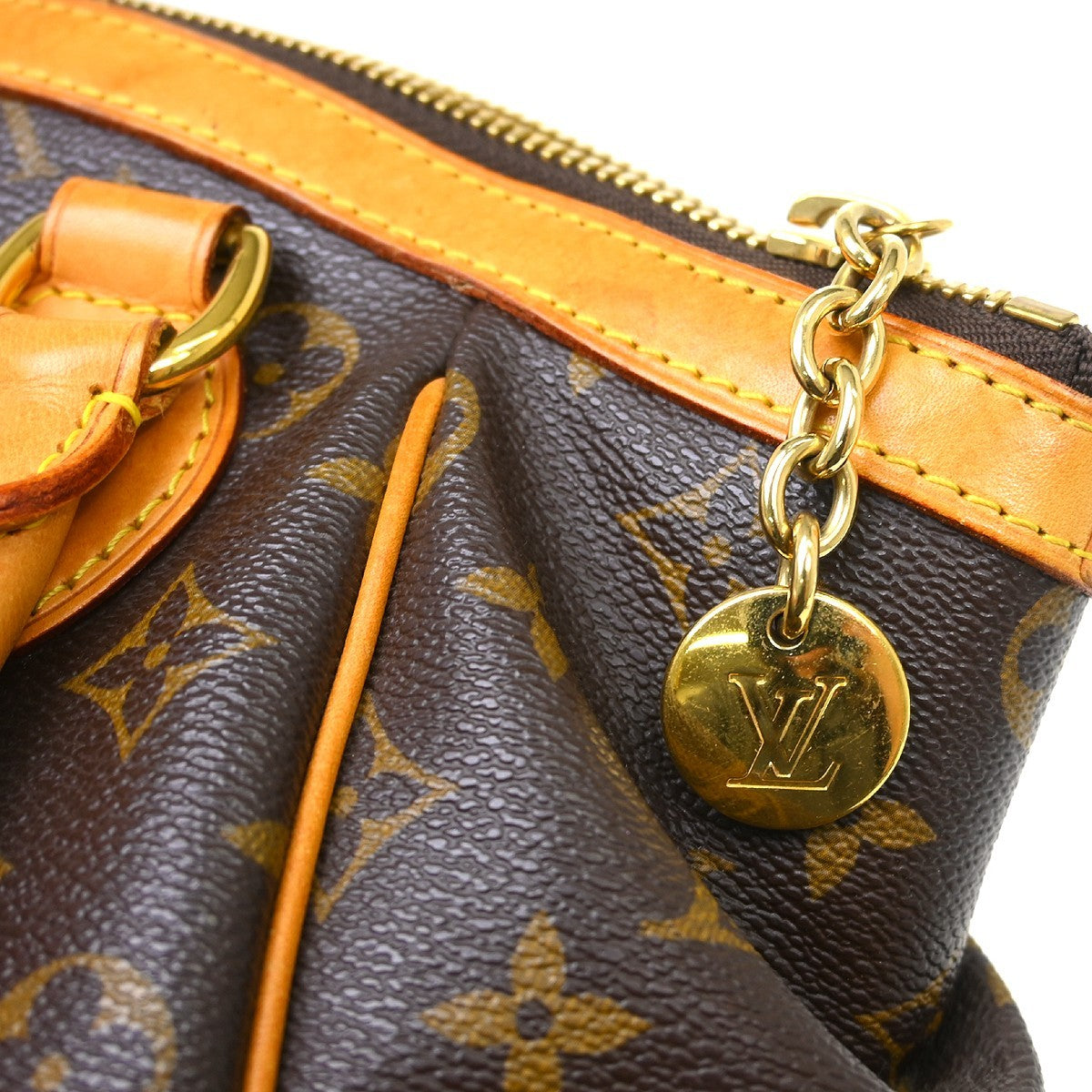 Louis Vuitton Tivoli Handbag Monogram Canvas, Brown, Canvas, Handbag