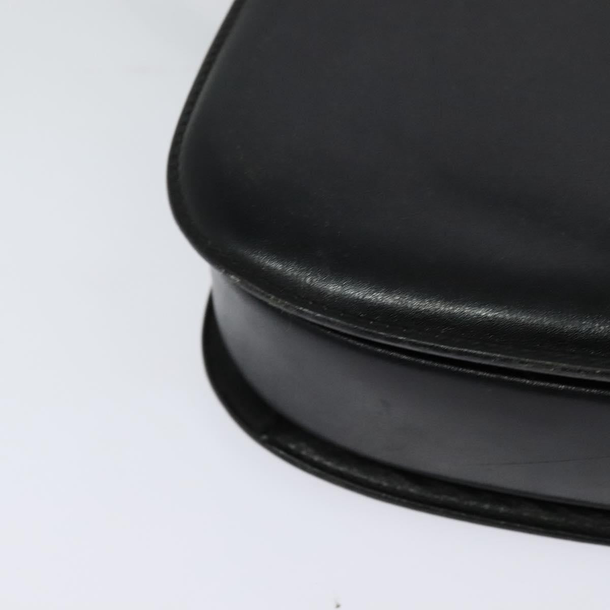 Gucci Vintage double G logo shoulder bag Leather, BLACK, LEATHER, Shoulder bag