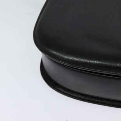 Gucci Vintage double G logo shoulder bag Leather, BLACK, LEATHER, Shoulder bag