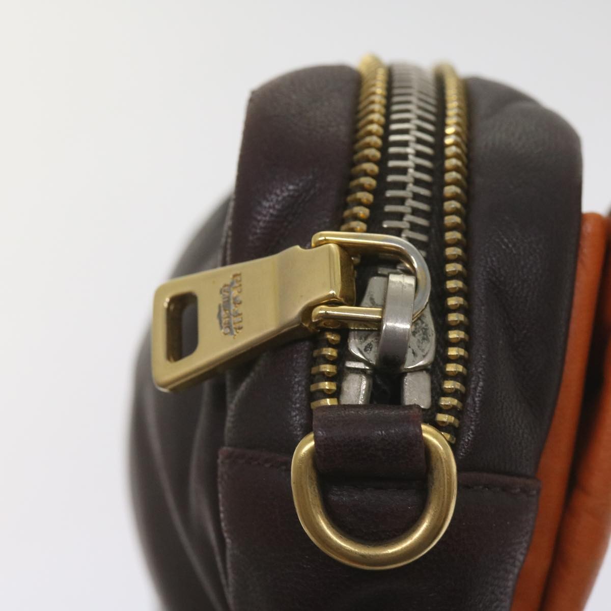 Prada Bow Camera shoulder Bag Leather, ORANGE, LEATHER, Shoulder bag