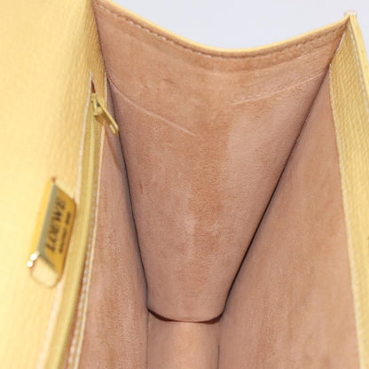 Loewe Barcelona Shoulder Bag Leather, YELLOW, LEATHER, Shoulder bag