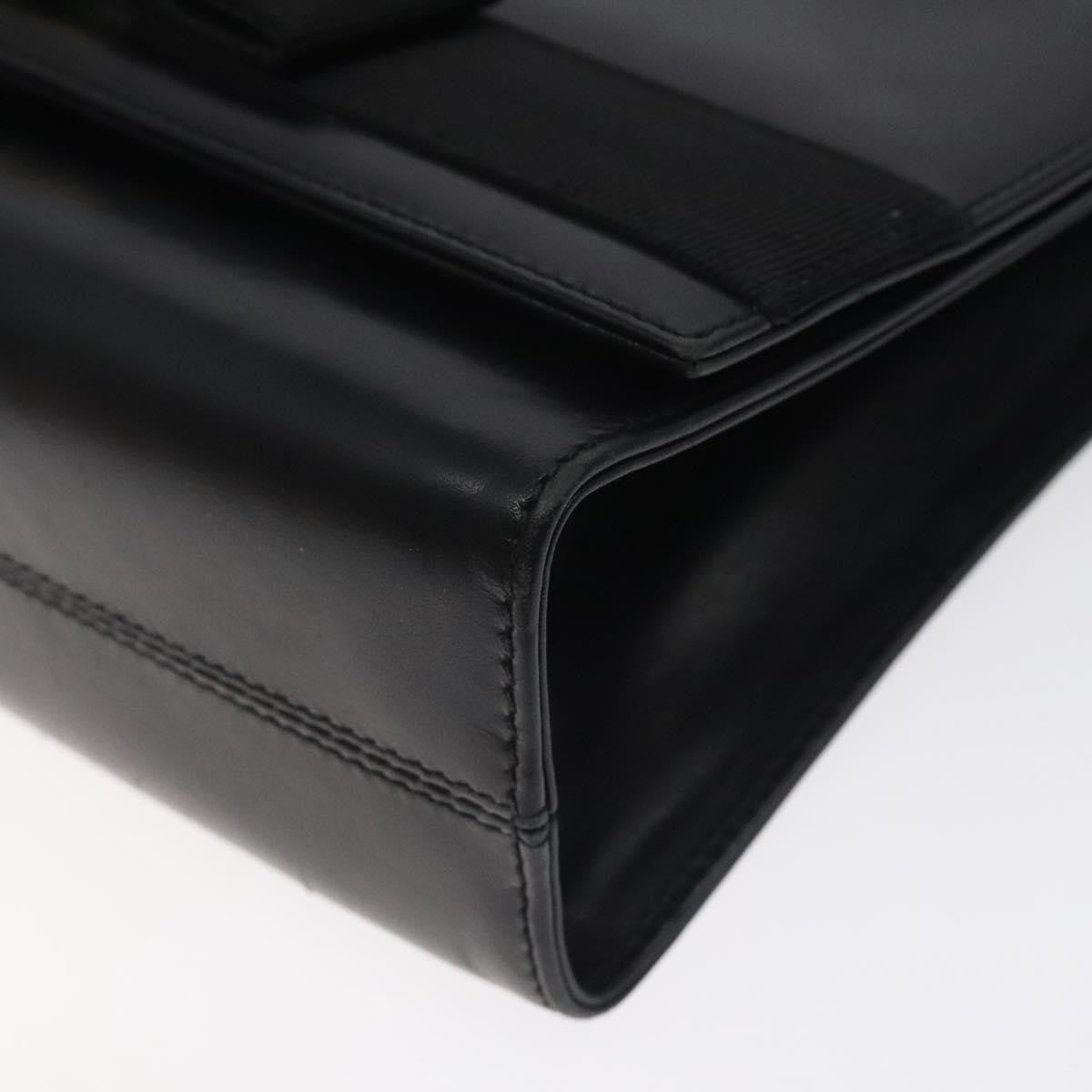 Salvatore Ferragamo Vala Shoulder Bag Leather, BLACK, LEATHER, Shoulder bag