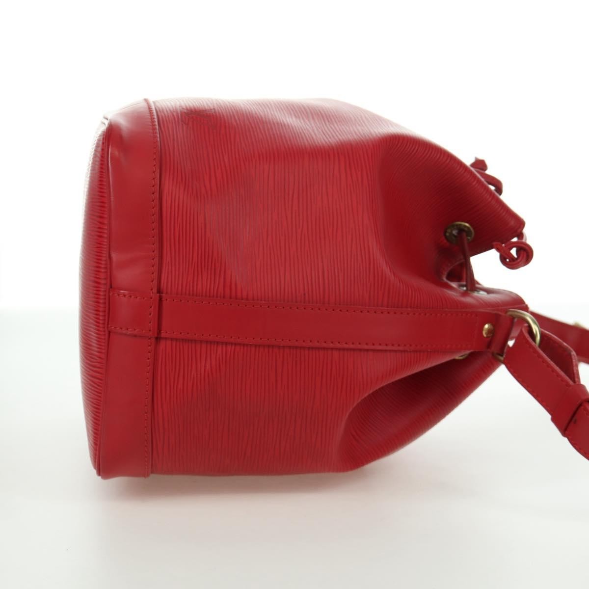 Louis Vuitton Petit Noe Handbag Epi Leather, Red, Leather, Shoulder Bag