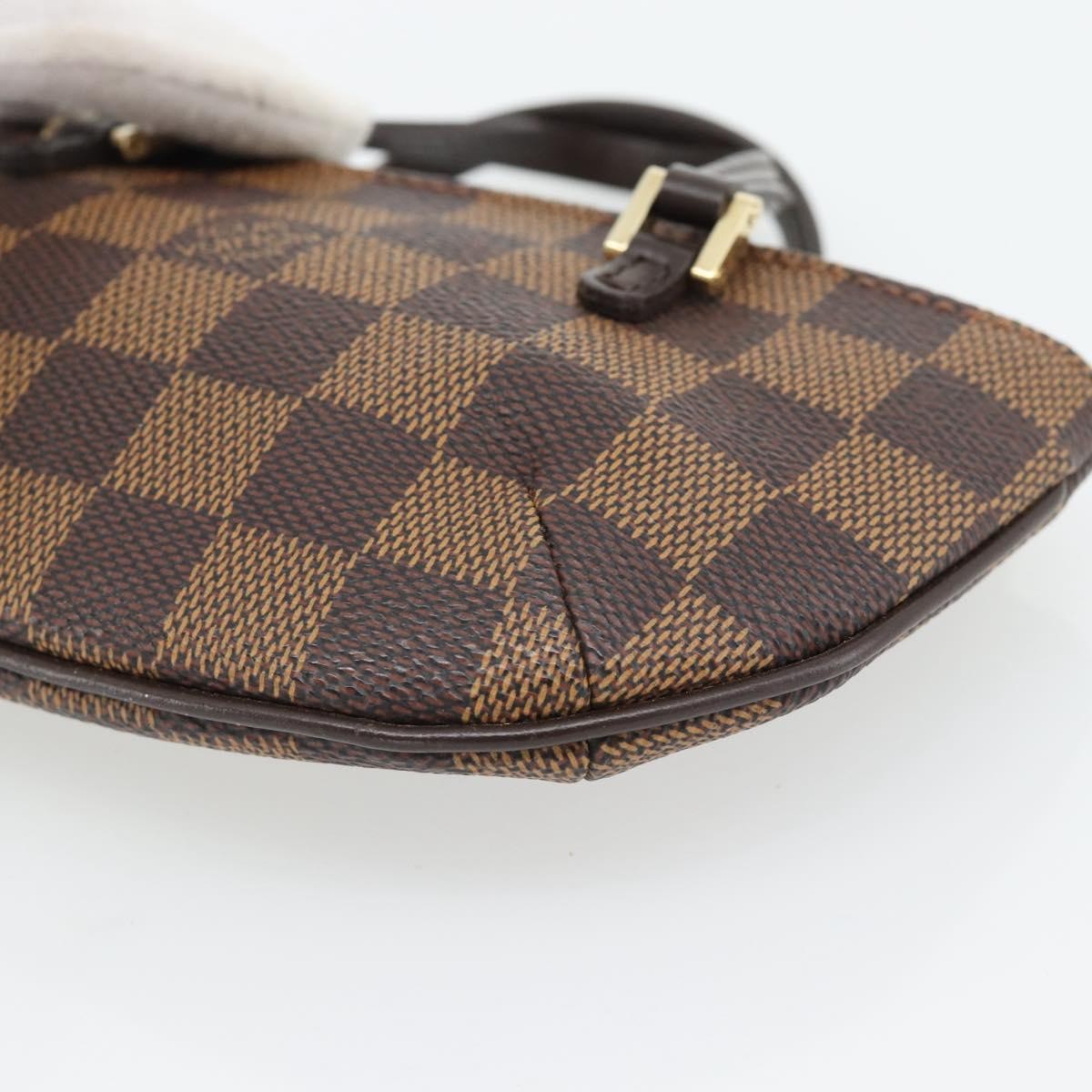 Louis Vuitton Manosque Pochette Damier, Brown, Canvas, Clutch