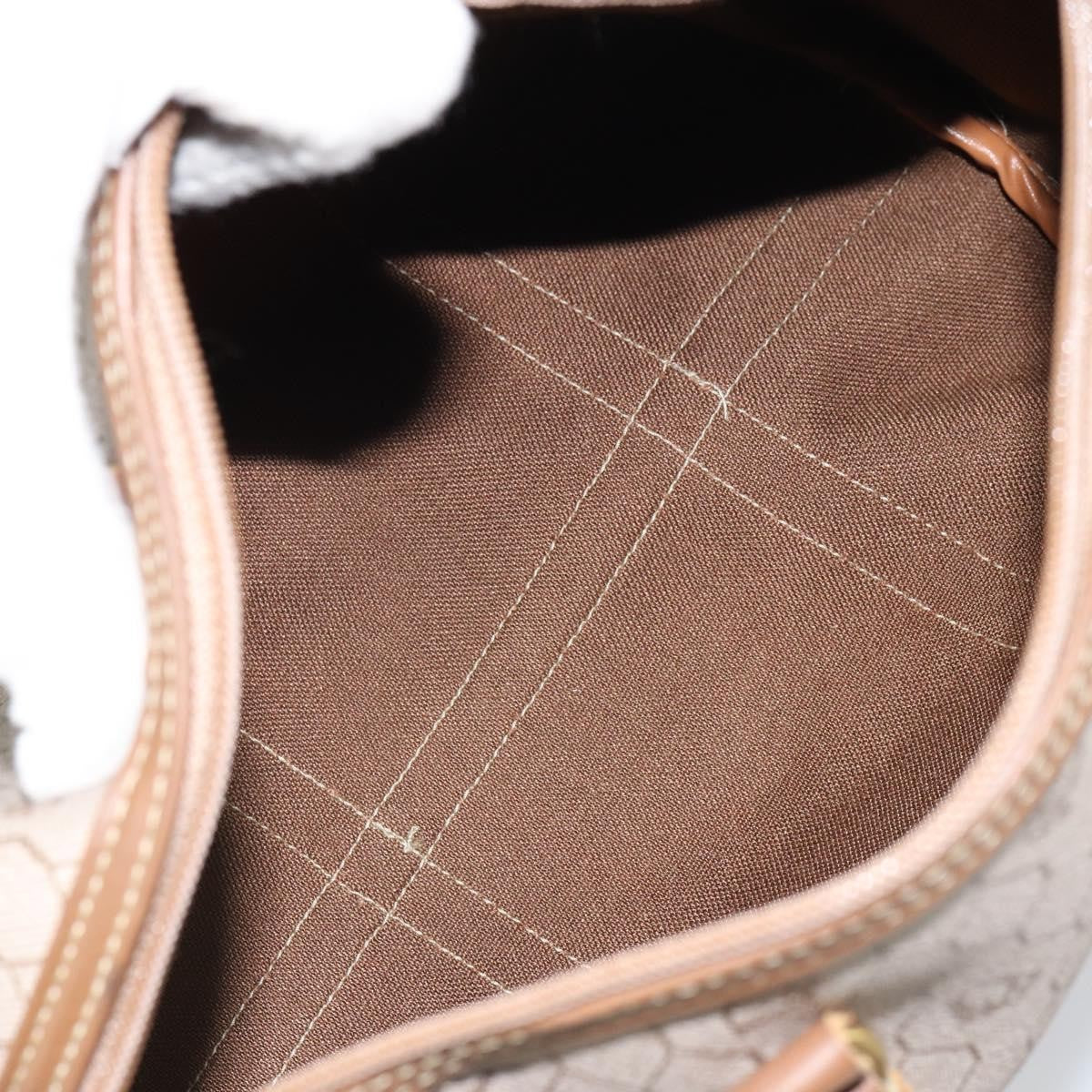 Christian Dior Vintage Honeycomb Boston bag Canvas and Leather, BEIGE, CANVAS, Travel bag