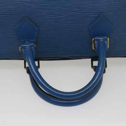 Louis Vuitton Speedy Handbag Epi Leather, BLUE, LEATHER, Handbag