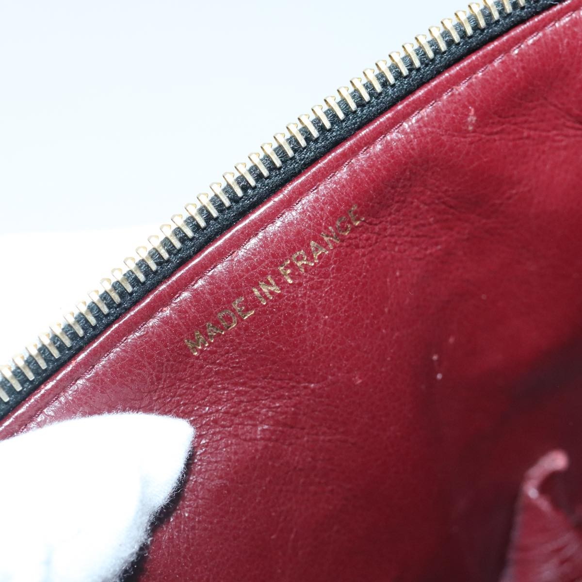 Chanel Vanity pouch Leather, BLACK, LEATHER, Toiletry Case