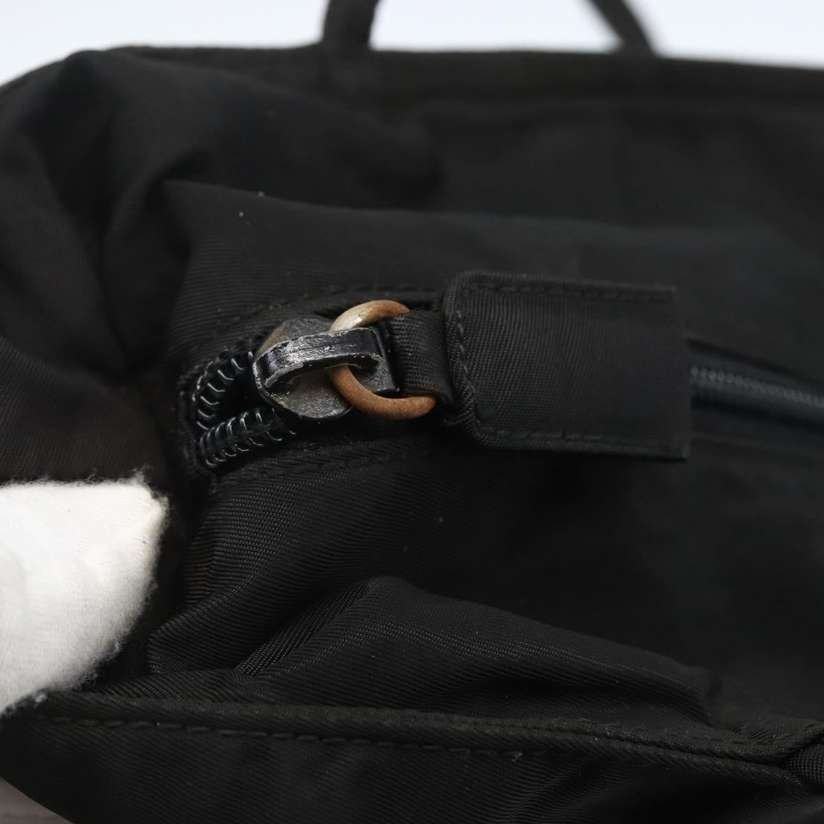 Prada Vintage Zip Tote Tessuto, BLACK, NYLON, Tote bag