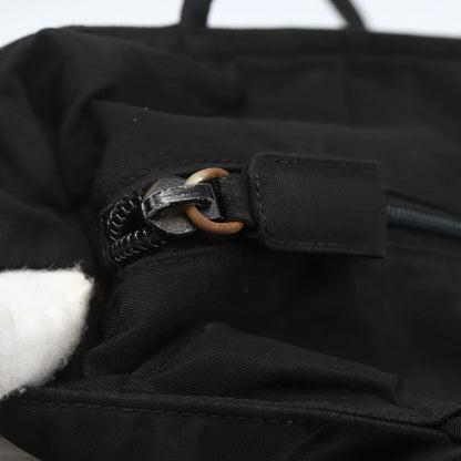 Prada Vintage Zip Tote Tessuto, BLACK, NYLON, Tote bag