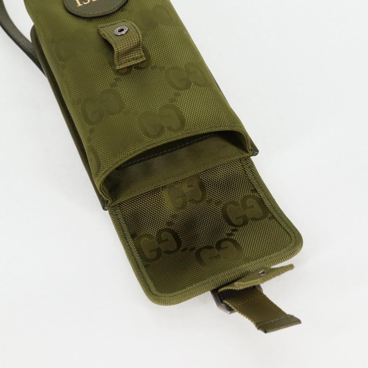 Gucci Off The Grid Shoulder Bag GG Econyl, GREEN, CANVAS, Shoulder bag