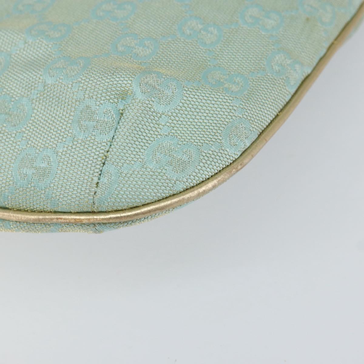 Gucci Vintage Pochette Shoulder Bag GG Canvas, BLUE, CANVAS, Shoulder bag