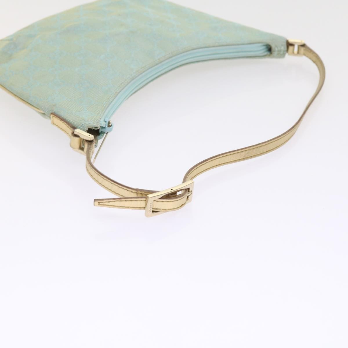 Gucci Vintage Pochette Shoulder Bag GG Canvas, BLUE, CANVAS, Clutche & pouche