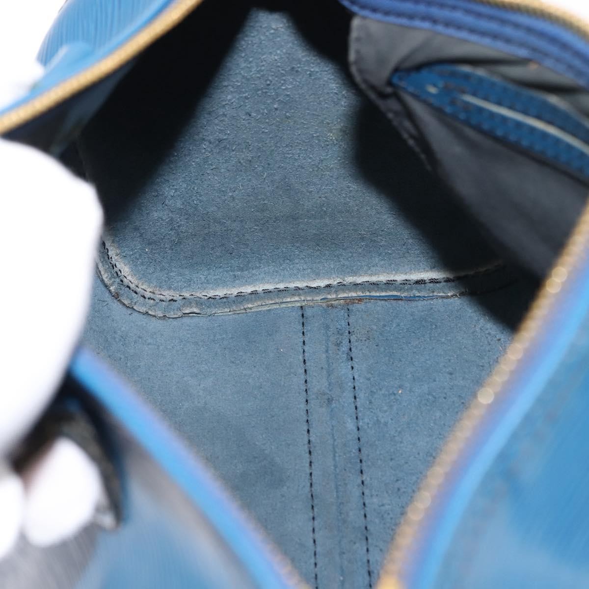 Louis Vuitton Speedy Handbag Epi Leather, BLUE, LEATHER, Handbag