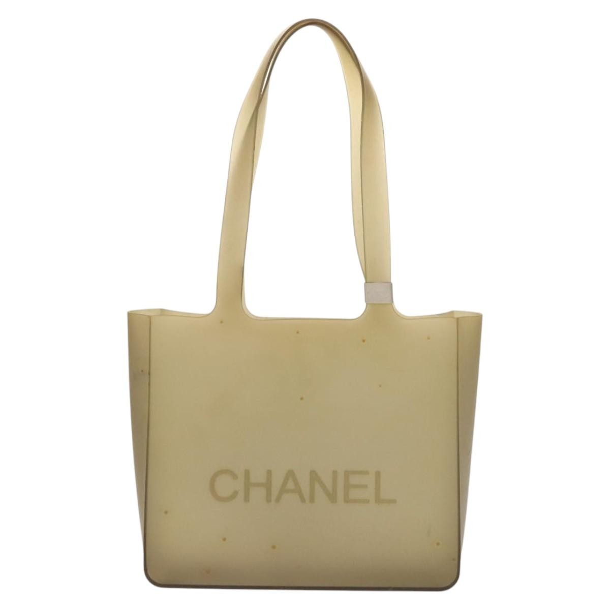 Chanel Jelly Tote Rubber, GRAY, RUBBER, Tote bag