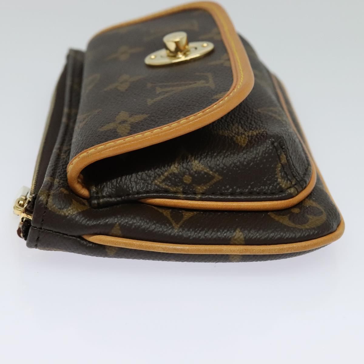 Louis Vuitton Tikal Wristlet Pochette Monogram Canvas, BROWN, CANVAS, Clutche & pouche