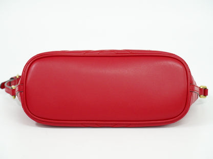 Gucci GG Marmont Shoulder Bag Leather, RED, LEATHER, Shoulder bag