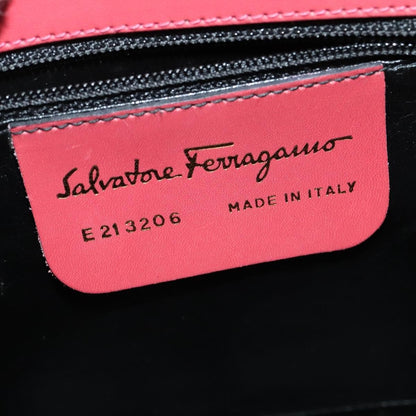 Salvatore Ferragamo Gancini Shoulder Bag Leather, PINK, LEATHER, Shoulder bag