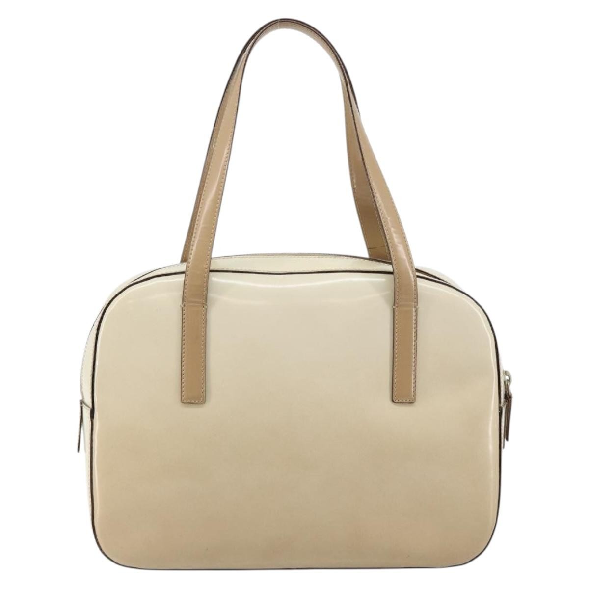 Prada Re-edition 1995 handbag Patent leather, BEIGE, PATENT_LEATHER, Handbag