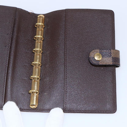 Louis Vuitton Agenda Cover Damier Azur, BROWN, CANVAS, Toiletry Case