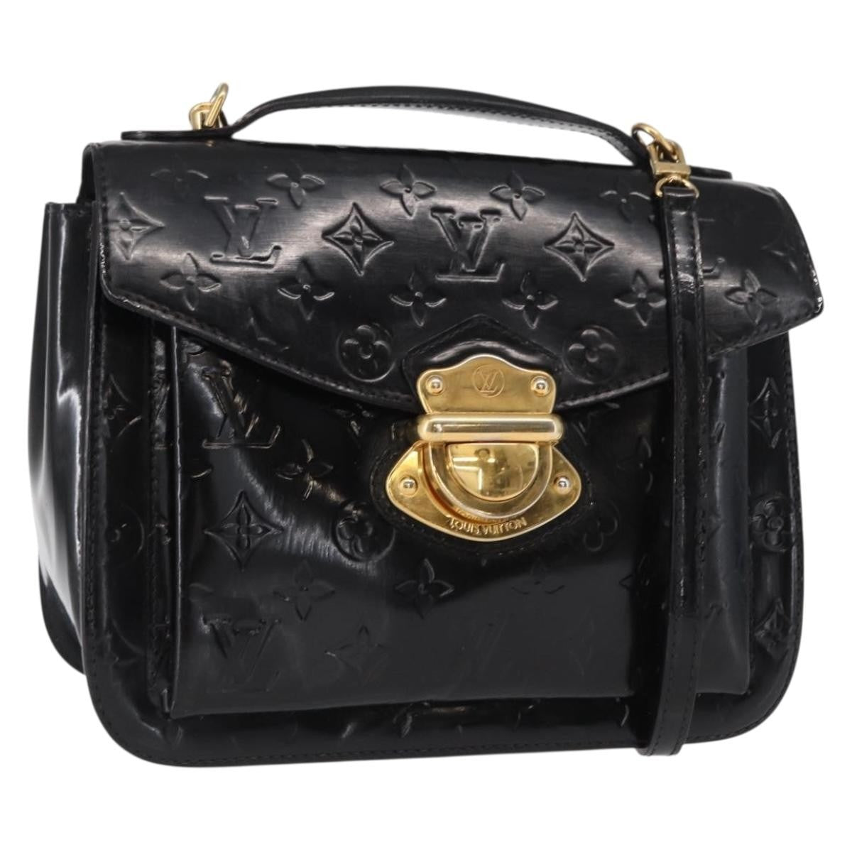 Louis Vuitton Mirada Handbag Monogram Vernis, BLACK, PATENT_LEATHER, Handbag