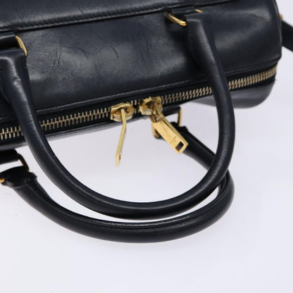 Saint Laurent Classic Baby Duffle Bag Leather, NAVY, LEATHER, Handbag