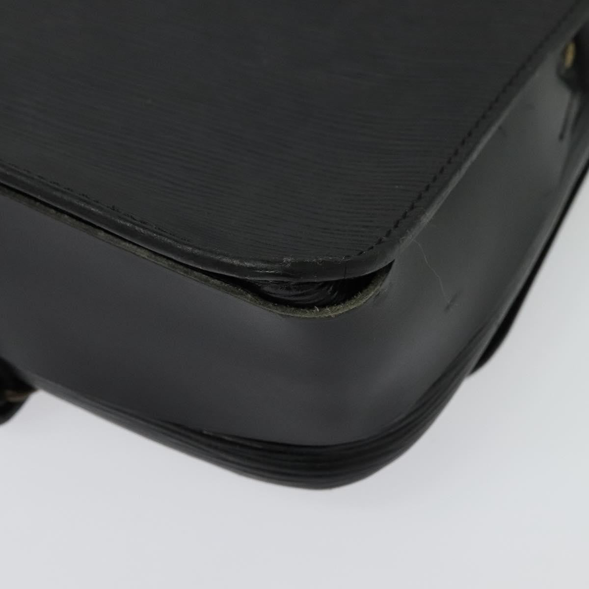 Louis Vuitton Cartouchiere Handbag Epi Leather, BLACK, LEATHER, Handbag