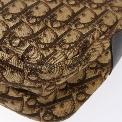 Christian Dior Vintage Trotter Shoulder Bag Canvas, BROWN, CANVAS, Shoulder bag