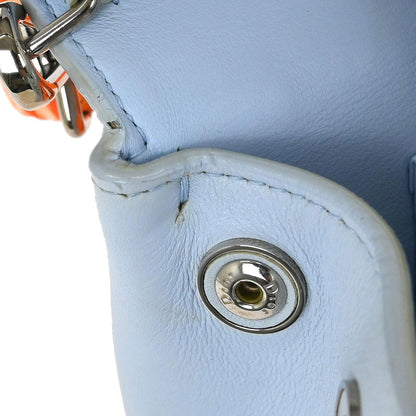 Christian Dior Be Dior Bag Smooth Leather, BLUE, LEATHER, Handbag