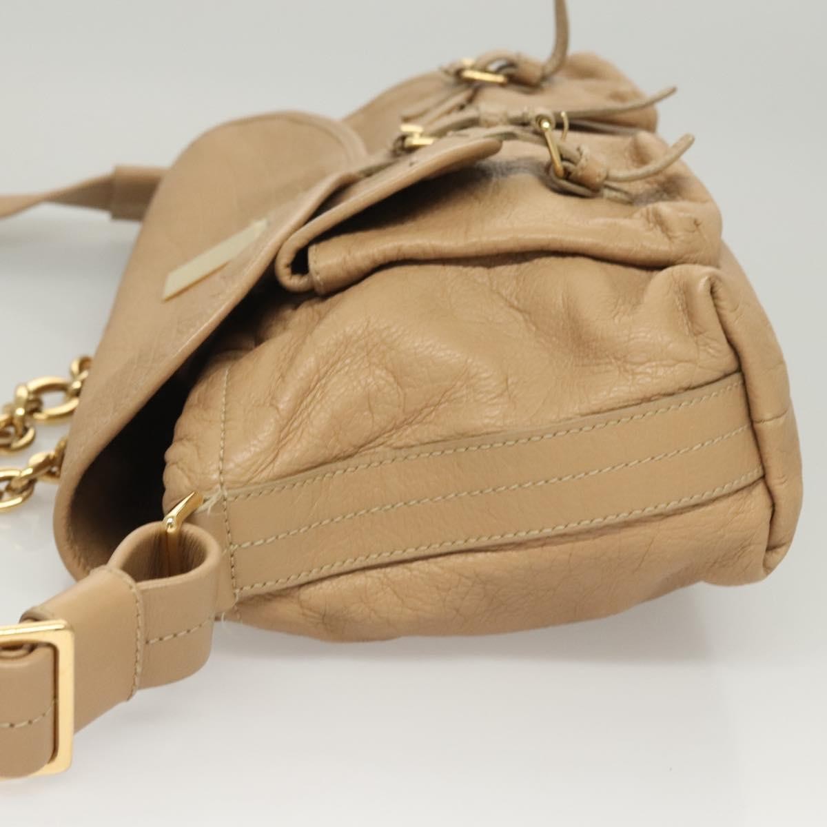 Bvlgari Shoulder bag Leather, BEIGE, LEATHER, Shoulder bag