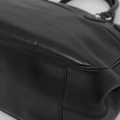 Louis Vuitton Passy Tote Epi Leather, BLACK, LEATHER, Tote bag