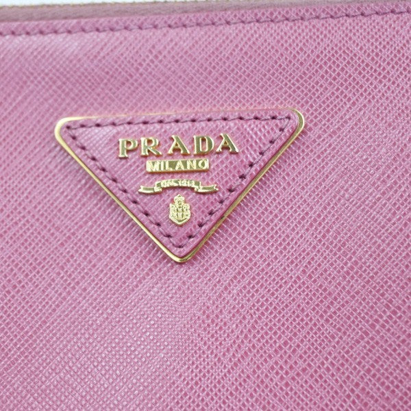 Prada Lux Open Tote Saffiano Leather, Pink, Leather, Tote Bag