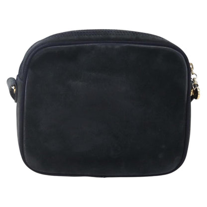 Salvatore Ferragamo Vala Shoulder Bag Suede, NAVY, SUEDE, Shoulder bag