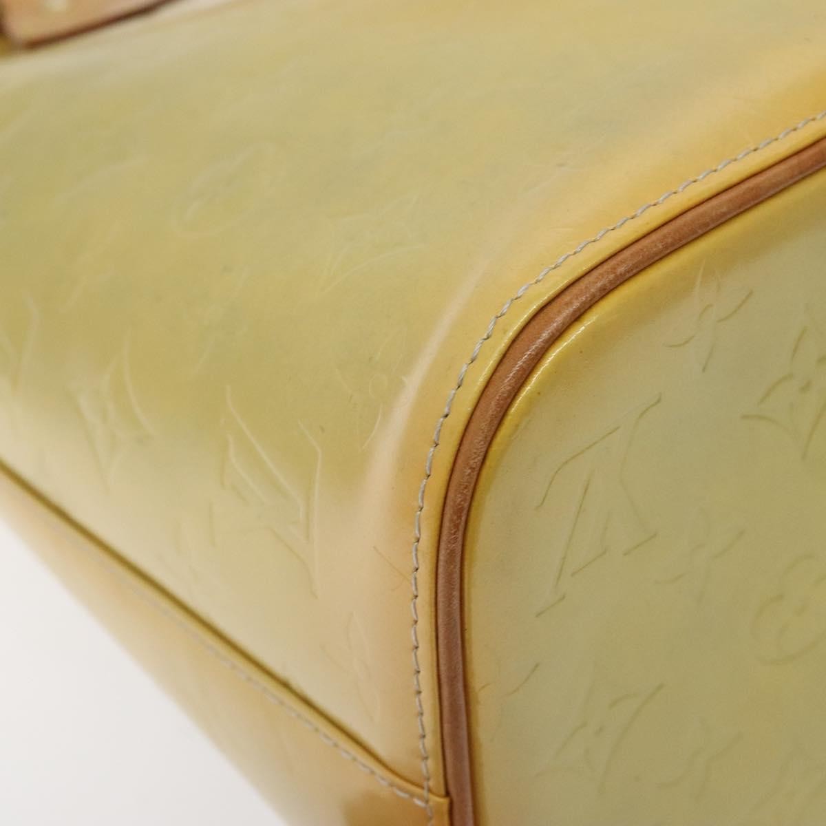 Louis Vuitton Houston Handbag Monogram Vernis, YELLOW, PATENT_LEATHER, Handbag