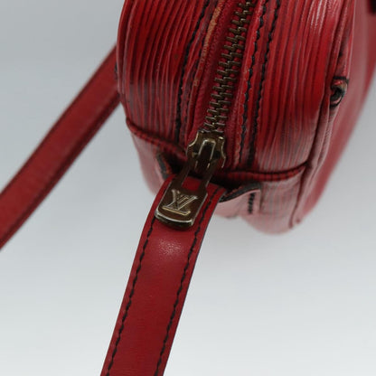Louis Vuitton Jeune Fille Handbag Epi Leather, RED, LEATHER, Shoulder bag