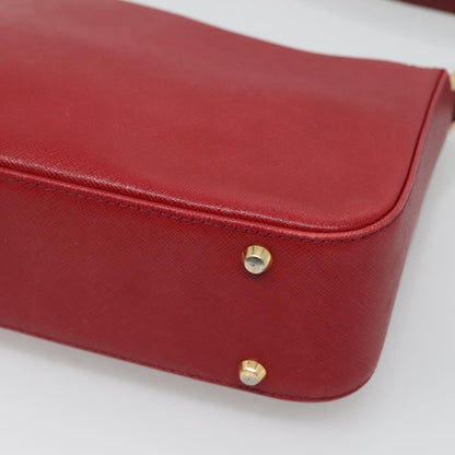 Burberry Vintage Handbag Leather, RED, LEATHER, Handbag