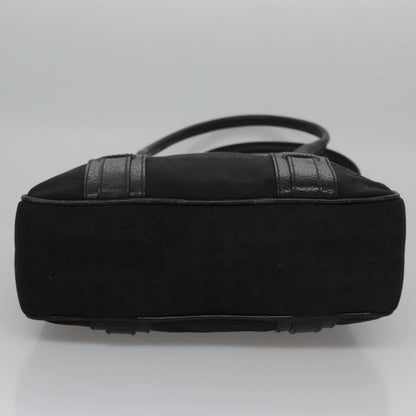 Bvlgari B.Zero1 Logomania Bag Canvas with Leather, BLACK, CANVAS, Handbag